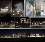 Montage of various large scale construction projects